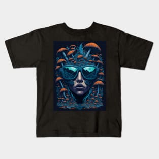 Techno Psy Shirt - Psychedelic Organism - Catsondrugs.com - #psychedelic #psychedelicart #trippy #psytrance #art #psy #trippyart #music #trance #rave #love #psychedelictrance #psyart #digitalart #psytranceworld #trancefamily Kids T-Shirt